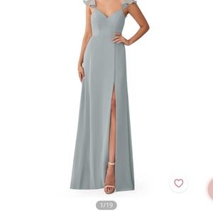 Azazie Everett Dress Silver